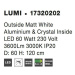 NOVA LUCE závěsné svítidlo LUMI zvenku matný bílý hliník a křišťál uvnitř LED 60W 3000K IP20 173