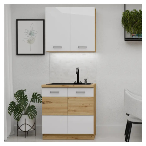 Kuchyňská linka Artisan white 80cm bez pracovní desky BAUMAX