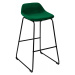 TZB Barová židle Sligo Velvet 1 ks zelená