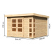Dřevěný domek KARIBU KERKO 6 (82930) natur LG2995