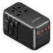 Vention 4-Port USB (C + C + C + A) GaN Universal Travel Adapter (100W/100W/20W/18W) Black