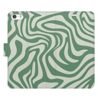 iSaprio Flip pouzdro Zebra Green 02 pro iPhone 5/5S/SE