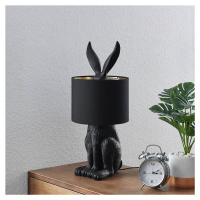 Lindby Lindby Lorentina látková stolní lampa zajíc černá
