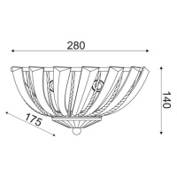 ACA Lighting Crystal nástěnné svítidlo LUCA292W