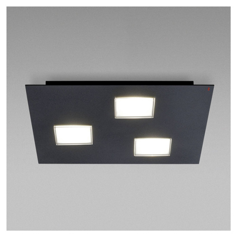 Fabbian Fabbian Quarter - černé LED stropní svítidlo 3zdr