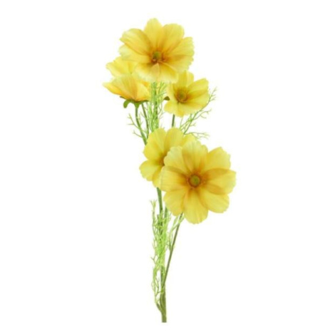 Krásenka BIBI řezaná umělá 6 květů žlutá 77cm Nova Nature