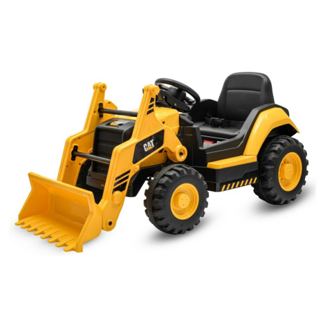 Dětský elektrický traktor Baby Mix CAT žlutý