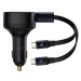 Baseus Nabíječka do auta Baseus Enjoyment s kabelem USB-C, 33 W (černá)