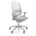 ProfiM - Kancelářská židle LIGHT UP 250 SFL světle šedá se síťovinovým opěrákem