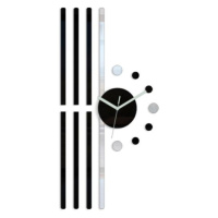 ModernClock 3D nalepovací hodiny Line černé