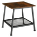 tectake 404267 odkládací stolek bedford 45,5x45x47cm - Industriální dřevo tmavé, rustikální - In
