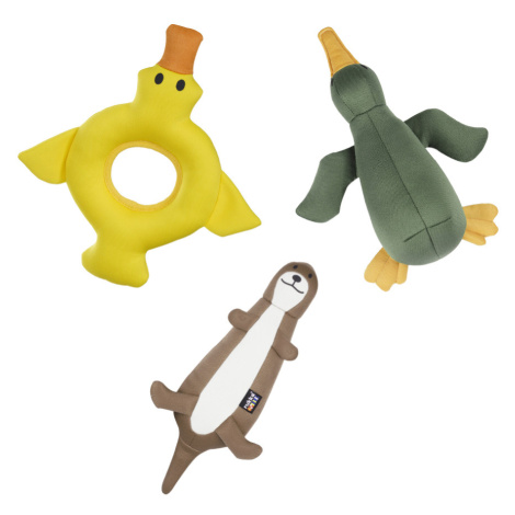 Výhodná sada: Rukka® plovoucí hračky - 3 kusy (1 x kachna, 1 x vydra, 1 x pták) Rukka Pets