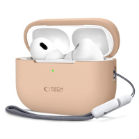 Pouzdro TECH-PROTECT SILICONE APPLE AIRPODS PRO 1 / 2 CAFFE LATTE (5906302313648)