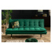 LuxD Rozkládací sedačka Clark 184 cm smaragdově zelená
