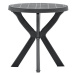Bistro stolek antracitový O 70 cm plast
