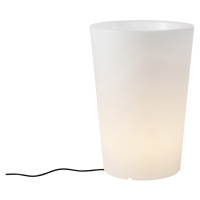 Venkovní stojací lampa bílá 60 cm květináč IP44 - Verano