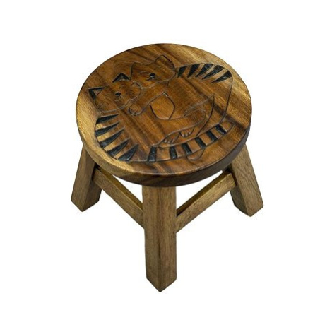 Dřevěná dětská stolička - KOČKY MAZLÍCÍ AK Trading