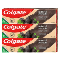 COLGATE Natural Extracts Zubní pasta Charcoal+White 3x 75 ml