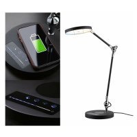 PAULMANN LED stolní lampa na psací stůl Numis 11W Qi nabíjení telefonu WhiteSwitch 2.700-6.500K 