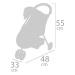 DeCuevas 90243 Sportovní kočárek pro panenky tříkolový DIDI 2021 - 55 cm