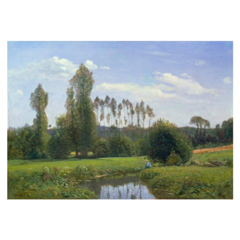 Obrazová reprodukce View at Rouelles, 1858, Monet, Claude, 40 × 26.7 cm