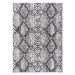 Kusový koberec Sion Sisal Snake`s skin 22162 ecru/black – na ven i na doma 160x220 cm