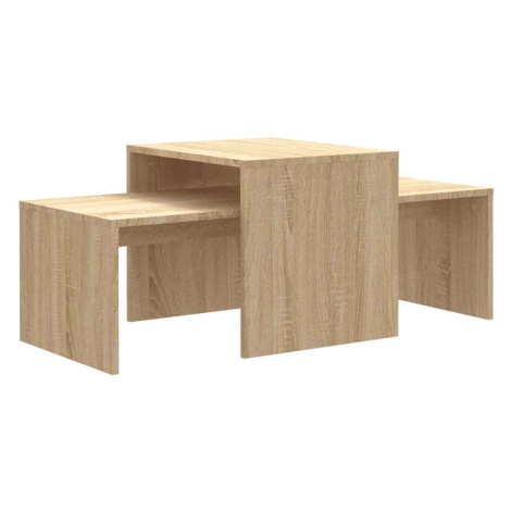 vidaXL Set konferenčních stolků sonoma dub 100x48x40 cm kompozit