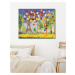 Malování podle čísel - PÁR S BALÓNKY V PAŘÍŽI Rozměr: 80x100 cm, Rámování: vypnuté plátno na rám