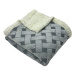 Rosh Beránková deka Pletený sen 200 × 230 cm, šedá