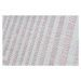 Koberec šňůrkový SIZAL SION Labirynt 22376 ploské tkaní růžový/bílý