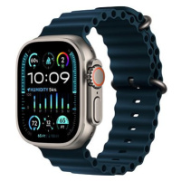 Apple Watch Ultra 2 49mm titanové pouzdro s modrým oceánským řemínkem