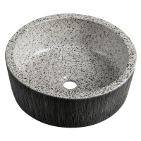 Sapho PRIORI keramické umyvadlo na desku, Ø 41 cm, granit
