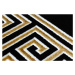 Dywany Łuszczów Kusový koberec Gloss 6776 86 greek black/gold - 120x170 cm