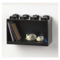 Dětská černá nástěnná police LEGO® Brick 8
