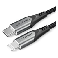Vention Lightning MFi to USB-C Braided Cable (C94) 2m Gray Aluminum Alloy Type