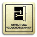 Accept Piktogram "strojovna vzduchotechniky" (80 × 80 mm) (zlatá tabulka - černý tisk)