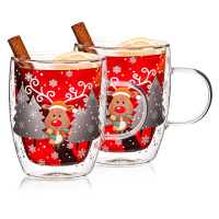 4Home Termo sklenice Mug Reindeer Hot&Cool 270ml, 2 ks