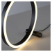 LEUCHTEN DIREKT is JUST LIGHT LED stolní svítidlo, antracit, kruhové pr.30cm, dotykový stmívač, 