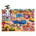 Bigjigs Toys Podlahové puzzle Staveniště 48 dílků