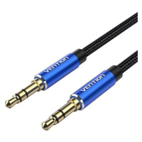 Vention Cotton Braided 3.5mm Male to Male Audio Cable 0.5m Blue Aluminum Alloy Type