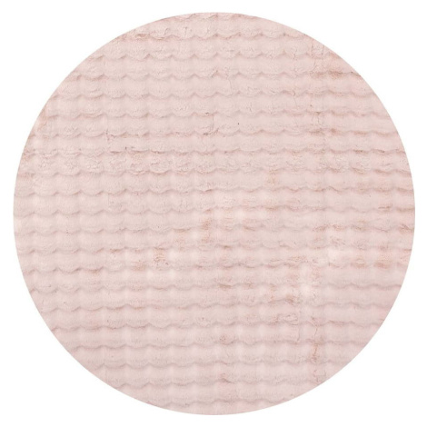 Růžový pratelný kulatý koberec ø 100 cm Bubble Pink – Mila Home