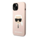 Karl Lagerfeld KLHMP14SSLKHLP hard silikonové pouzdro iPhone 14 6.1" light pink Silicone Karl`s 