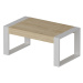 Kalune Design Konferenční stolek Retro dub/bílý