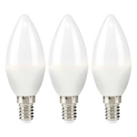 Nedis LED žárovka, E14, svíčka, 4,9 W, 470 lm, 2700 K, 3 kusy