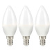 Nedis LED žárovka, E14, svíčka, 4,9 W, 470 lm, 2700 K, 3 kusy