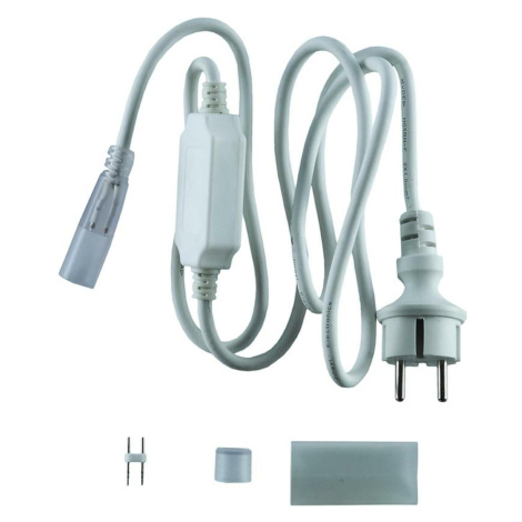 DecoLED Napájecí kabel pro D-TYP jednostranný LED Neon, IP67, 1,5 m, bílý DDNAC01