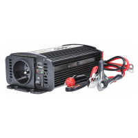 Solight invertor 12V, USB 500mA, kovový, černý, max. zatížení: 300W IN06