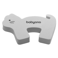 BABYONO - Zábrana dveří šedá kočka