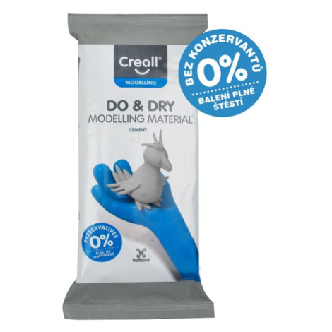 Creall Samotvrdnoucí modelovací hmota DO&DRY - 500 g, šedý cement