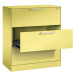 C+P Kartotéková skříň ASISTO, výška 992 mm, se 3 výsuvy, DIN A4 na šířku, sírová žlutá/sírová žl